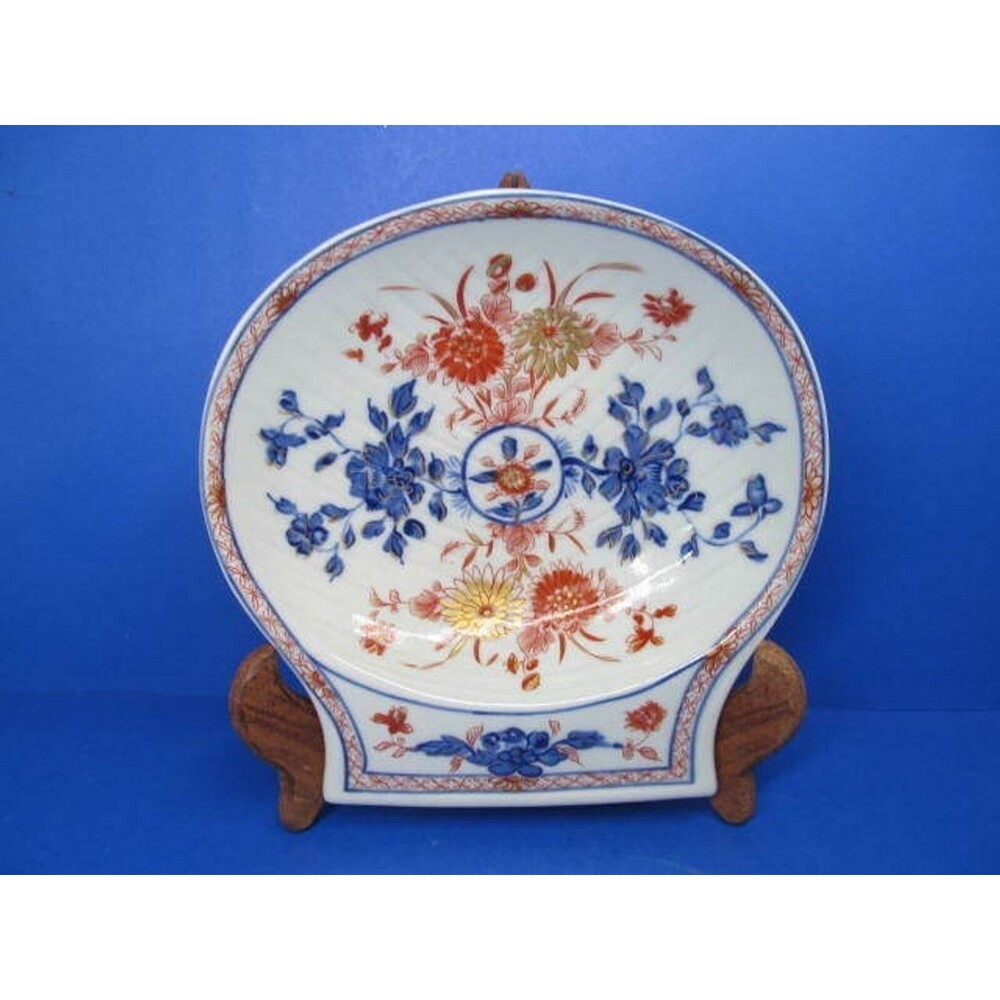 Chinese Imari  Mottahedeh Reproduction Museum of Art Shell Dish Scroll Plate